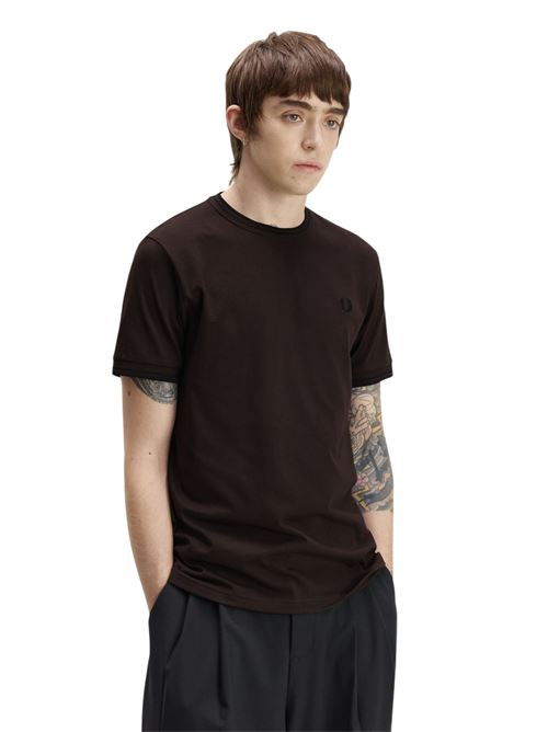 M1588V86C MARRONE FRED PERRY | M1588V86C MARRONE